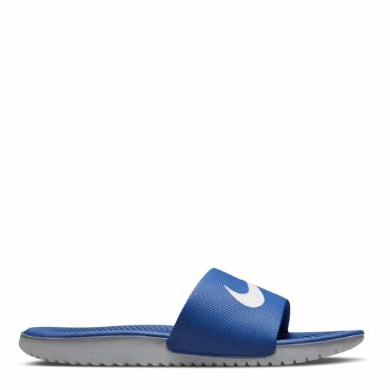 Детски сандали и джапанки Nike Kawa Junior Slides Синьо/Бяло Nike Kawa Junior Slides Синьо/Бяло Детски сандали и джапанки
