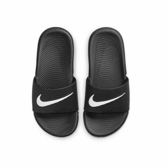 Nike Kawa Junior Slides Black/White 