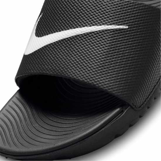 Nike Kawa Junior Slides Black/White 