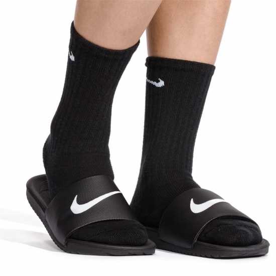 Nike Kawa Junior Slides Черно/Бяло Детски сандали и джапанки