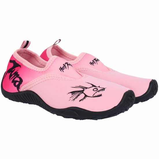 Hot Tuna Aqua Water Shoes Childrens Pink/Black Fde Hot Tuna Aqua Water Shoes Childrens Pink/Black Fde