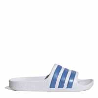 Adidas Adilette Aqua Slide Boys White/Blue Детски сандали и джапанки