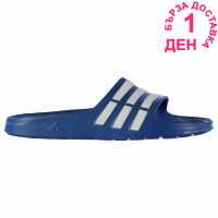 Adidas Duramo Slide Pool Shoes Boys Blue/White Детски сандали и джапанки
