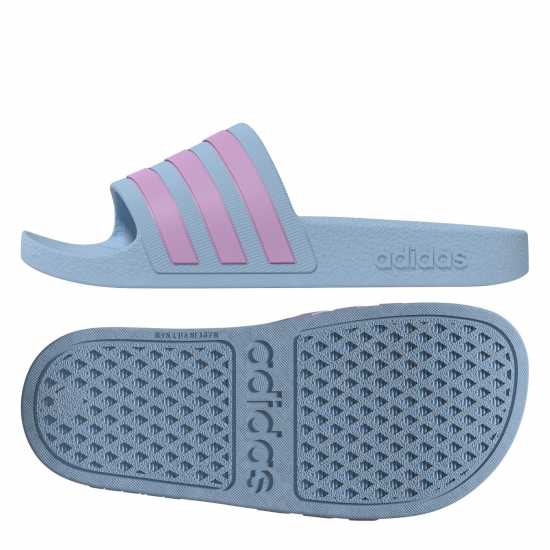 Детски сандали и джапанки Adidas Adilette Aqua Slide Boys Светещ/Син/Лилав Adidas Adilette Aqua Slide Boys Светещ/Син/Лилав Детски сандали и джапанки