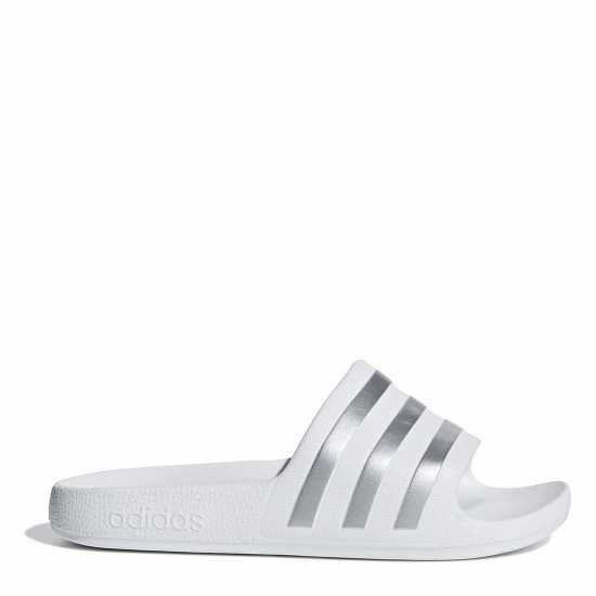 Adidas Adilette Aqua Slide Boys Бяло/сребро Детски сандали и джапанки