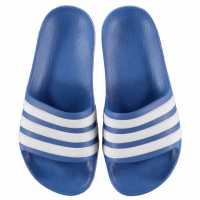 Adidas Duramo Slide Pool Shoes Boys Blue/White Детски сандали и джапанки