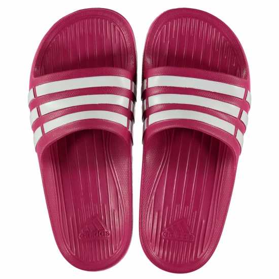 Adidas Duramo Slide Pool Shoes Girls Pink/White Детски сандали и джапанки