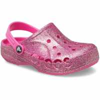 Crocs Baya Clogs Childrens Розово блестящо Crocs Baya Clogs Childrens Розово блестящо