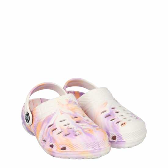 Hot Tuna Cloggs Childrens Pink Marble 