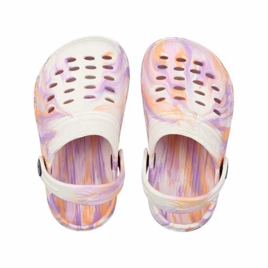 Hot Tuna Cloggs Childrens Pink Marble 