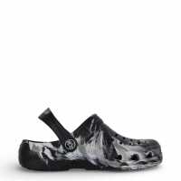 Hot Tuna Cloggs Childrens Black Marble 