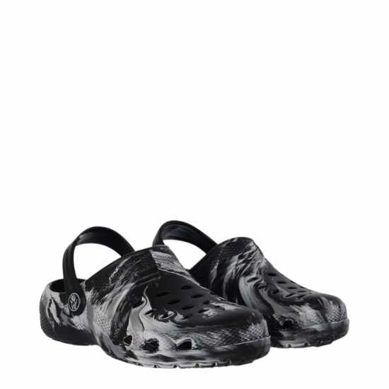 Hot Tuna Cloggs Childrens Black Marble Hot Tuna Cloggs Childrens Black Marble