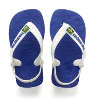 Havaianas Джапанки Baby Brasil Logo Ii Flip Flops Marine Blue Детски сандали и джапанки