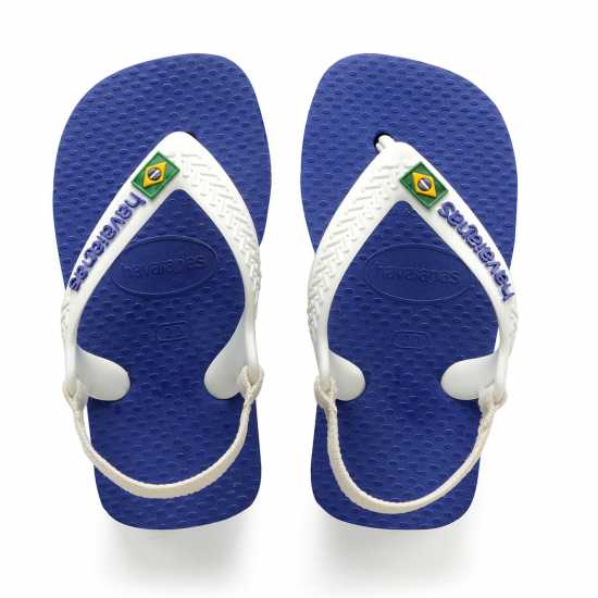 Havaianas Джапанки Baby Brasil Logo Ii Flip Flops Marine Blue - Детски сандали и джапанки