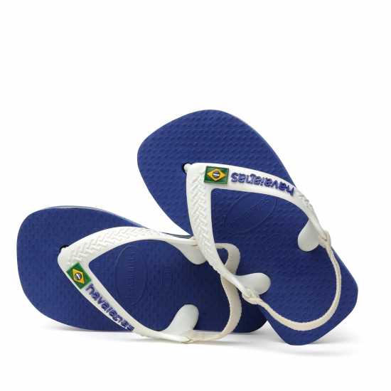 Havaianas Джапанки Baby Brasil Logo Ii Flip Flops Marine Blue - Детски сандали и джапанки