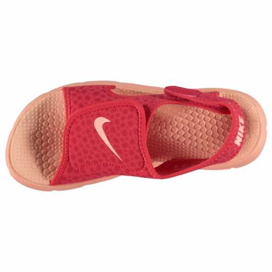 Nike Sunray Adjust Sandals Child Girls Pink/Coral Детски сандали и джапанки