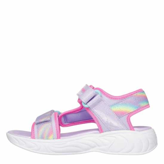 Skechers Skechers Lighted Unicorn Dreams Sandal Flat Sandals Girls Skechers Skechers Lighted Unicorn Dreams Sandal Flat Sandals Girls