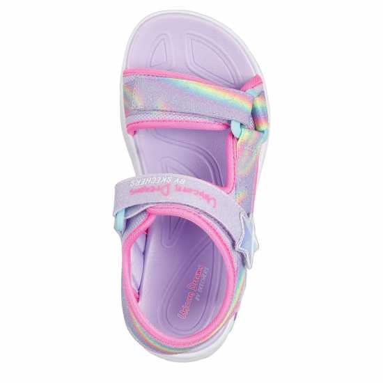 Skechers Skechers Lighted Unicorn Dreams Sandal Flat Sandals Girls Skechers Skechers Lighted Unicorn Dreams Sandal Flat Sandals Girls