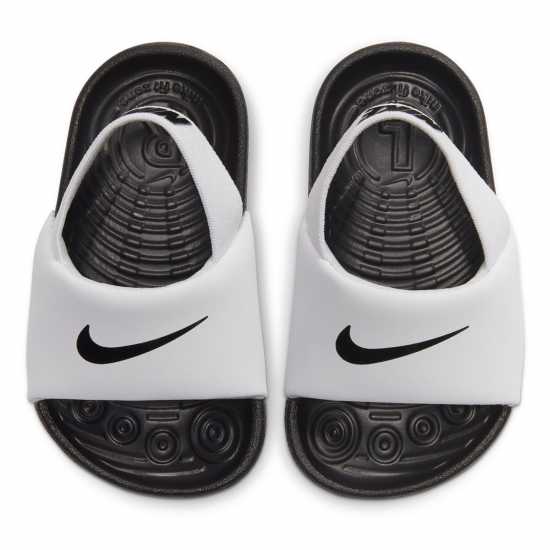 Nike Kawa Baby/toddler Slides White/Black Nike Kawa Baby/toddler Slides White/Black