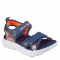 Skechers Lightweight Sandal W Linear Details Flat Sandals Boys  