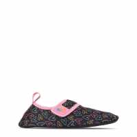 Аква обувки Hot Tuna Sock Aqua Water Shoe Childs Черни Сърца Hot Tuna Sock Aqua Water Shoe Childs Черни Сърца Аква обувки