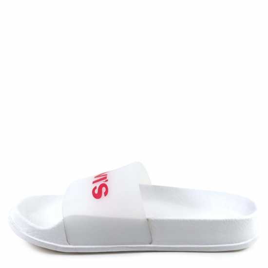 Levis Sportswear Sliders White 0061 