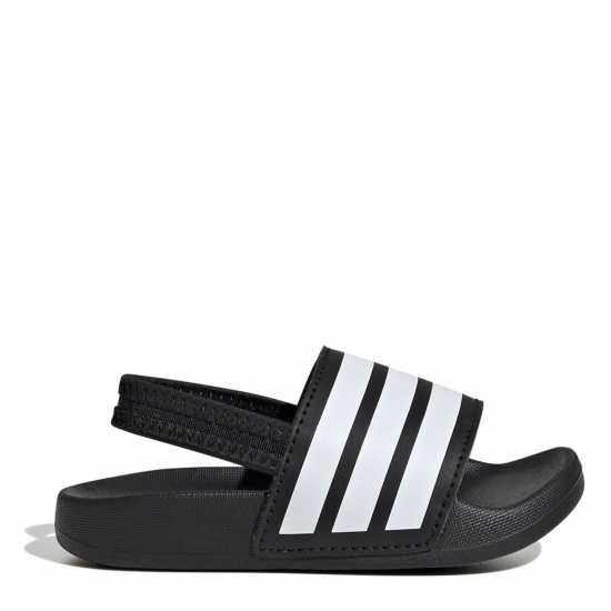 Adidas Adilette Estrap Slides Infants Черно/Бяло Детски сандали и джапанки