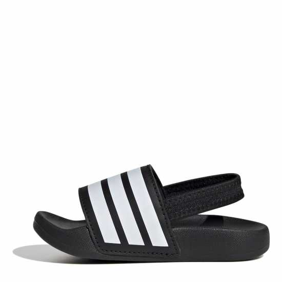 Adidas Adilette Estrap Slides Infants Черно/Бяло Детски сандали и джапанки