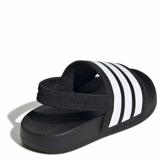 Adidas Adilette Estrap Slides Infants Черно/Бяло Детски сандали и джапанки