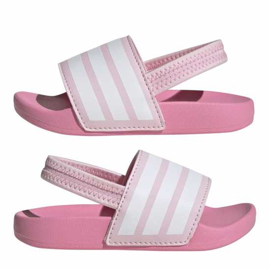Детски сандали и джапанки Adidas Adilette Estrap Slides Infants Розово/Бяло Adidas Adilette Estrap Slides Infants Розово/Бяло Детски сандали и джапанки