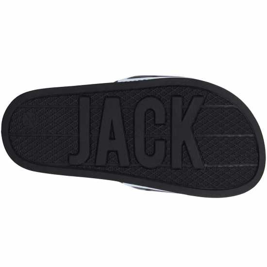 Jack Wills Harvey Childrens Sliders Black Детски сандали и джапанки