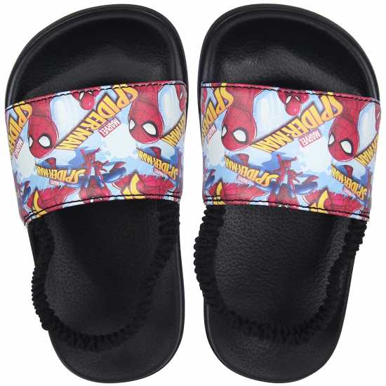Character Infant Boys Sliders Spiderman - Детски сандали и джапанки