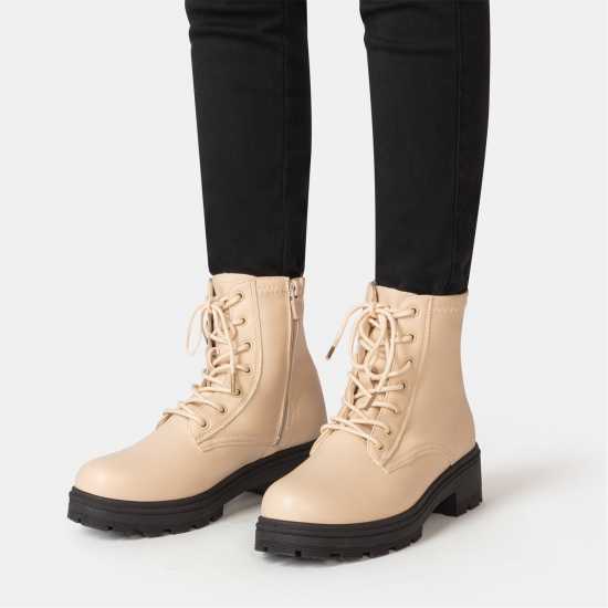 Дамски ботуши Боти Saw It First Biker Ankle Boots Women White Боти Saw It First Biker Ankle Boots Women White Дамски ботуши