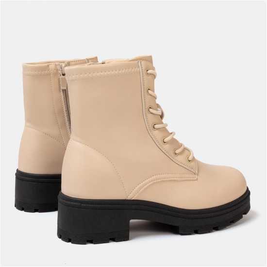 Дамски ботуши Боти Saw It First Biker Ankle Boots Women White Боти Saw It First Biker Ankle Boots Women White Дамски ботуши