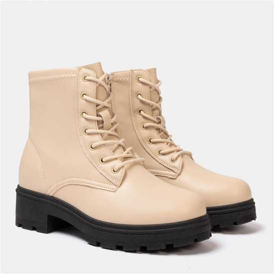 Дамски ботуши Боти Saw It First Biker Ankle Boots Women White Боти Saw It First Biker Ankle Boots Women White Дамски ботуши