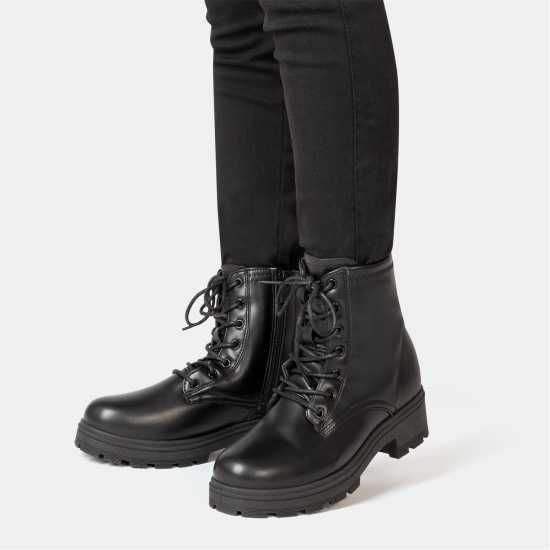 Дамски ботуши Боти Saw It First Biker Ankle Boots Women Black Боти Saw It First Biker Ankle Boots Women Black Дамски ботуши