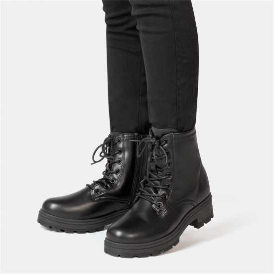 Дамски ботуши Боти Saw It First Biker Ankle Boots Women Black Боти Saw It First Biker Ankle Boots Women Black Дамски ботуши