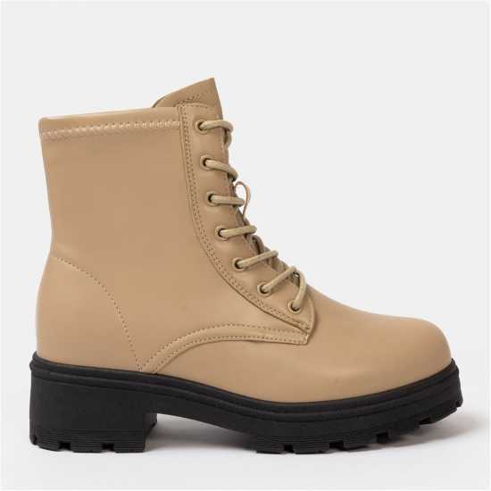 Дамски ботуши Боти Saw It First Biker Ankle Boots Women Camel Боти Saw It First Biker Ankle Boots Women Camel Дамски ботуши