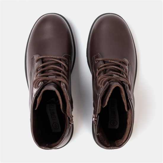 Дамски ботуши Боти Saw It First Biker Ankle Boots Women Dk Chocolate Боти Saw It First Biker Ankle Boots Women Dk Chocolate Дамски ботуши