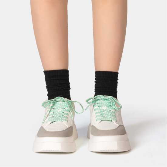 Kappa Ari Trainers Бяло/Сиво/Зелено Kappa Ari Trainers Бяло/Сиво/Зелено