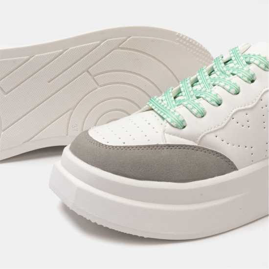 Kappa Ari Trainers Бяло/Сиво/Зелено Kappa Ari Trainers Бяло/Сиво/Зелено