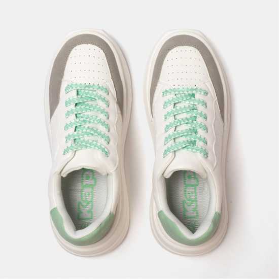 Kappa Ari Trainers Бяло/Сиво/Зелено Kappa Ari Trainers Бяло/Сиво/Зелено