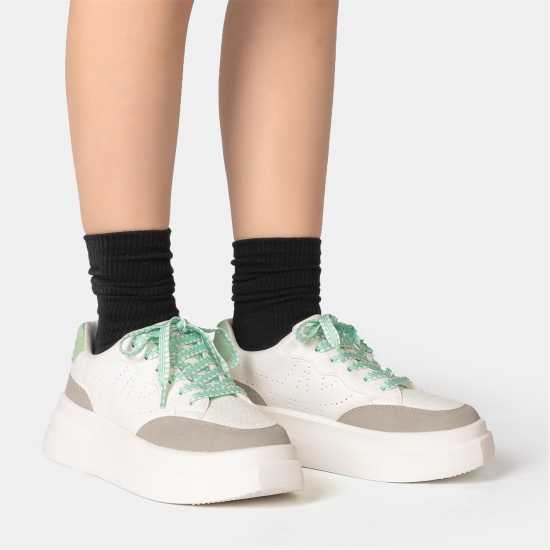 Kappa Ari Trainers Бяло/Сиво/Зелено Kappa Ari Trainers Бяло/Сиво/Зелено