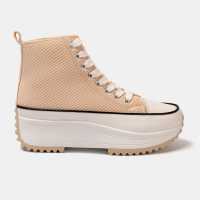 Firetrap Дамски Високи Кецове Platform Hi Top Ladies Trainers Бежово 