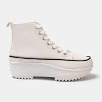 Firetrap Дамски Високи Кецове Platform Hi Top Ladies Trainers Бяло 