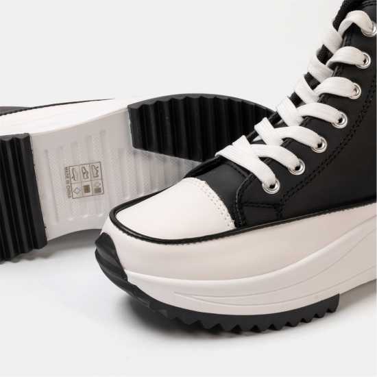Firetrap Дамски Високи Кецове Platform Hi Top Ladies Trainers Черно 