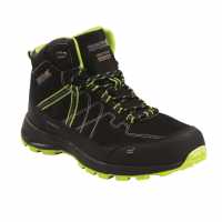 Regatta Туристически Обувки Samaris Lite Waterproof & Breathable Walking Boots Black/LimPun Мъжки туристически обувки