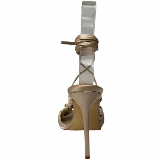 Дамски обувки Chic Satin Strap Heeled Sandals Нюансиран сатен Chic Satin Strap Heeled Sandals Нюансиран сатен Дамски обувки