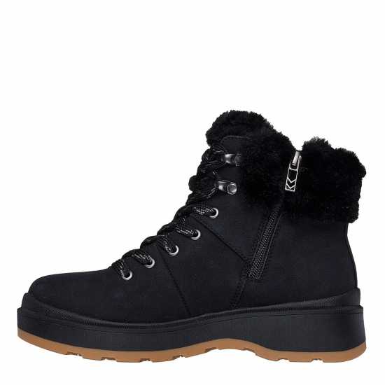 Skechers Здрави Ботуши Cozy Fashion Hiker Lace Up Wedge Bo Rugged Boots Womens  