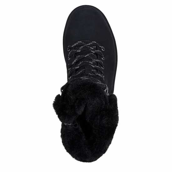 Skechers Здрави Ботуши Cozy Fashion Hiker Lace Up Wedge Bo Rugged Boots Womens  